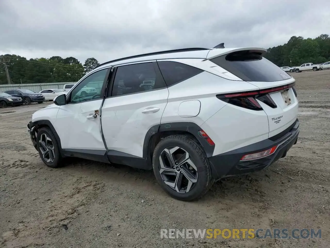 2 Photograph of a damaged car 5NMJF3AE6NH050309 HYUNDAI TUCSON 2022