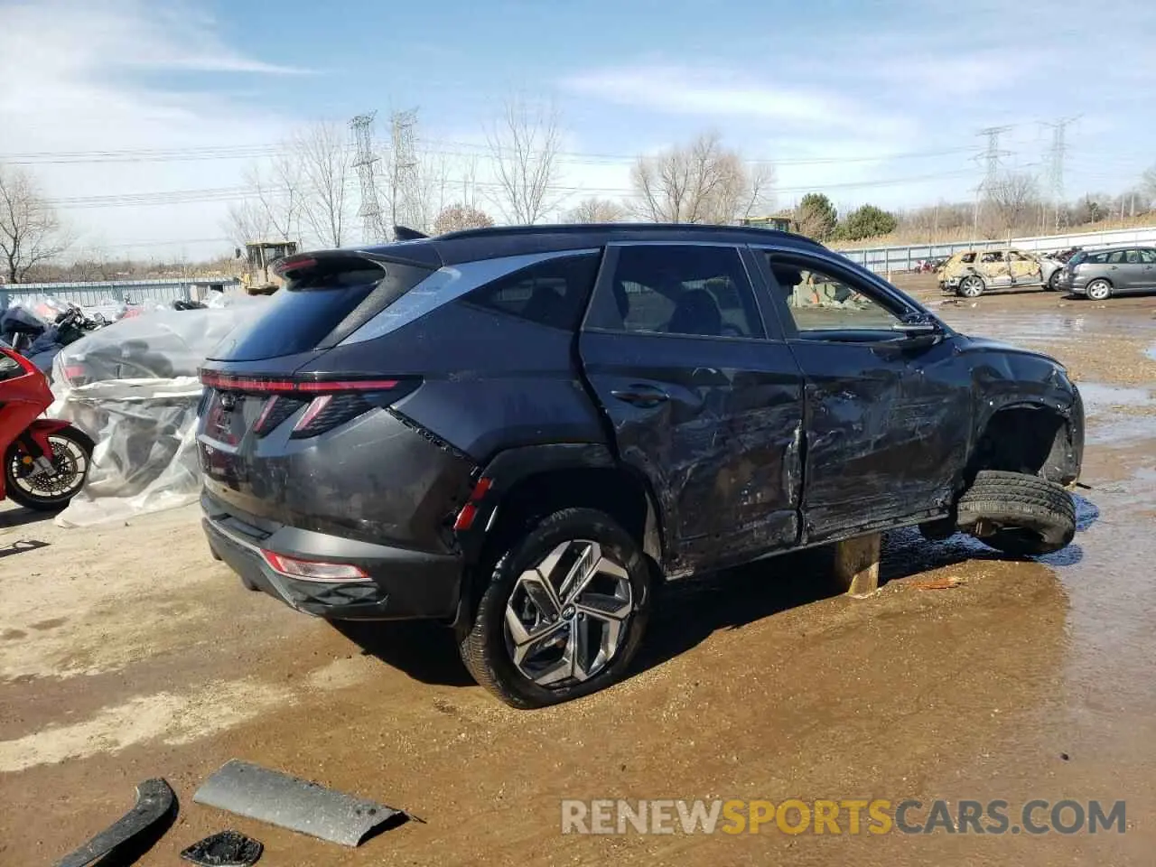 3 Photograph of a damaged car 5NMJF3AE6NH128992 HYUNDAI TUCSON 2022