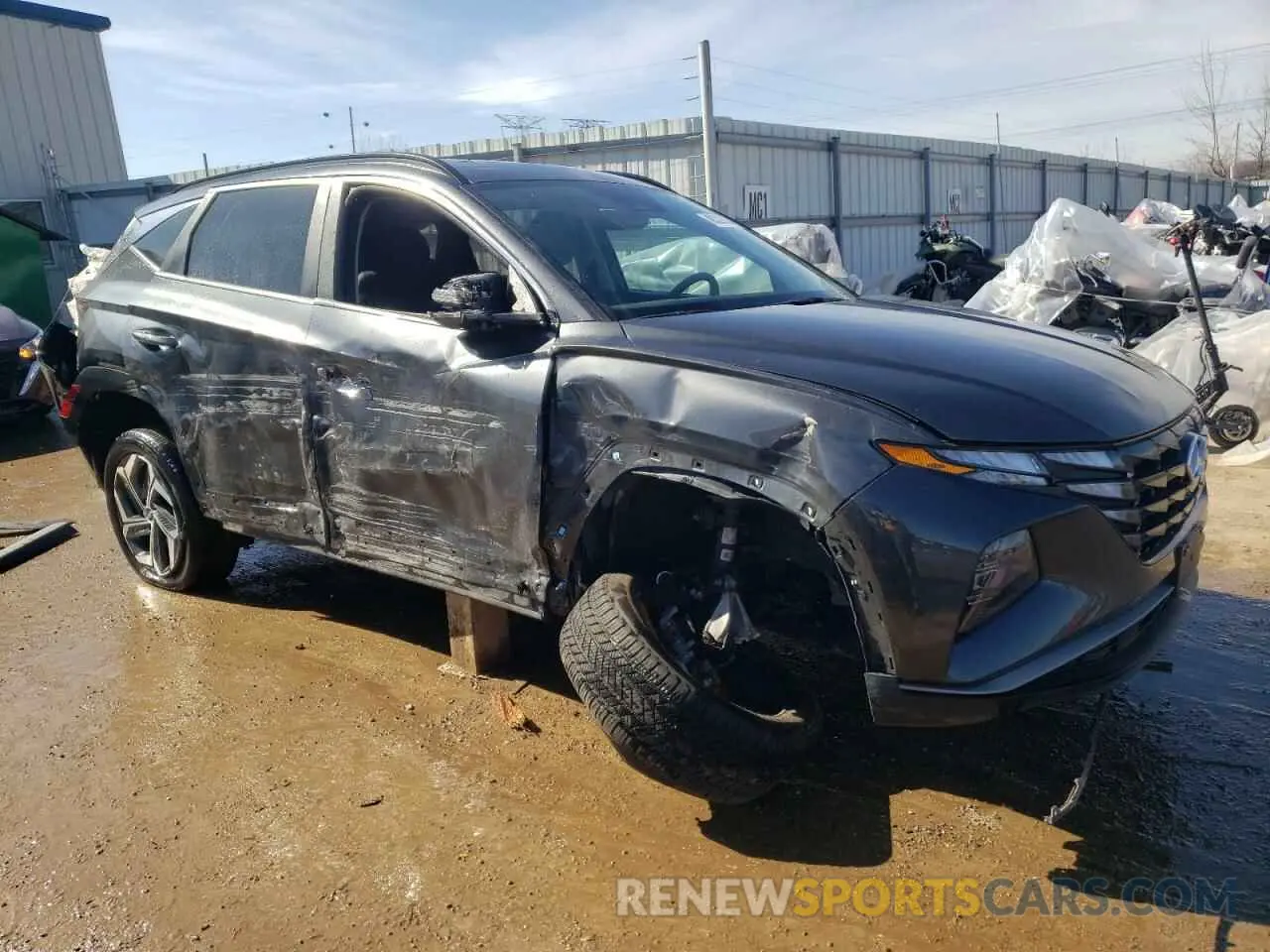 4 Photograph of a damaged car 5NMJF3AE6NH128992 HYUNDAI TUCSON 2022