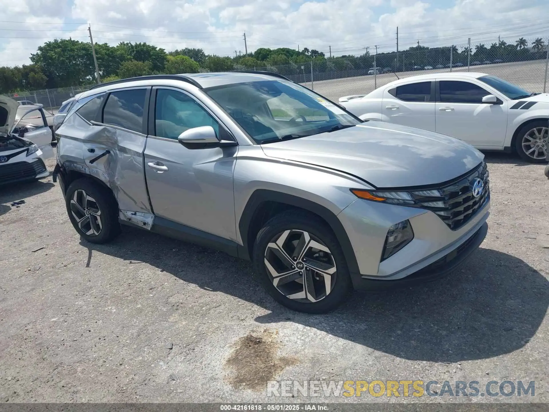 1 Photograph of a damaged car 5NMJF3AE7NH007789 HYUNDAI TUCSON 2022
