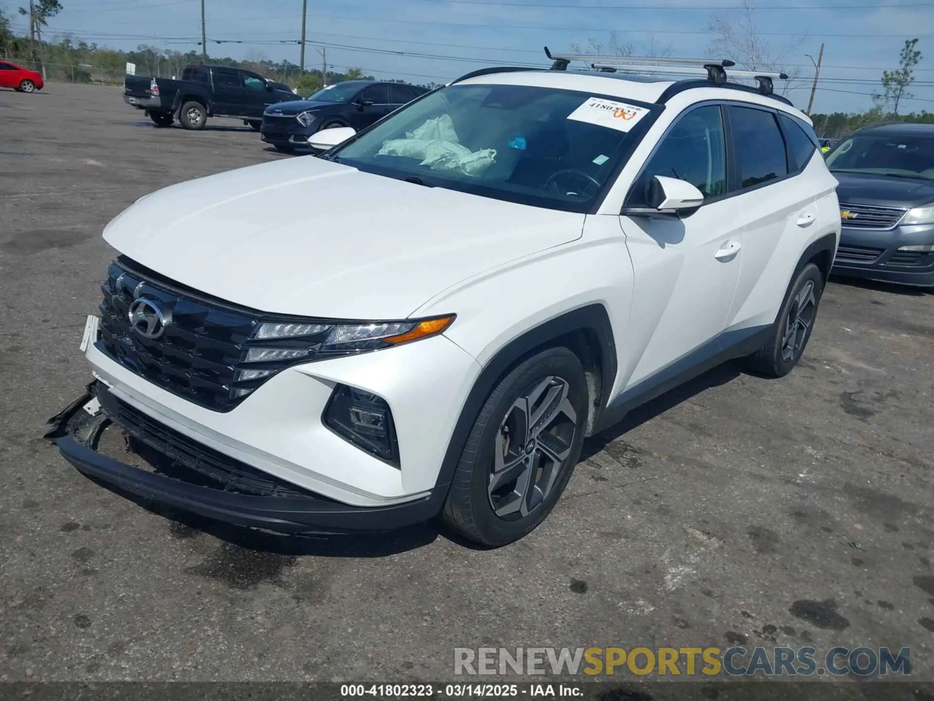 2 Photograph of a damaged car 5NMJF3AE7NH109495 HYUNDAI TUCSON 2022