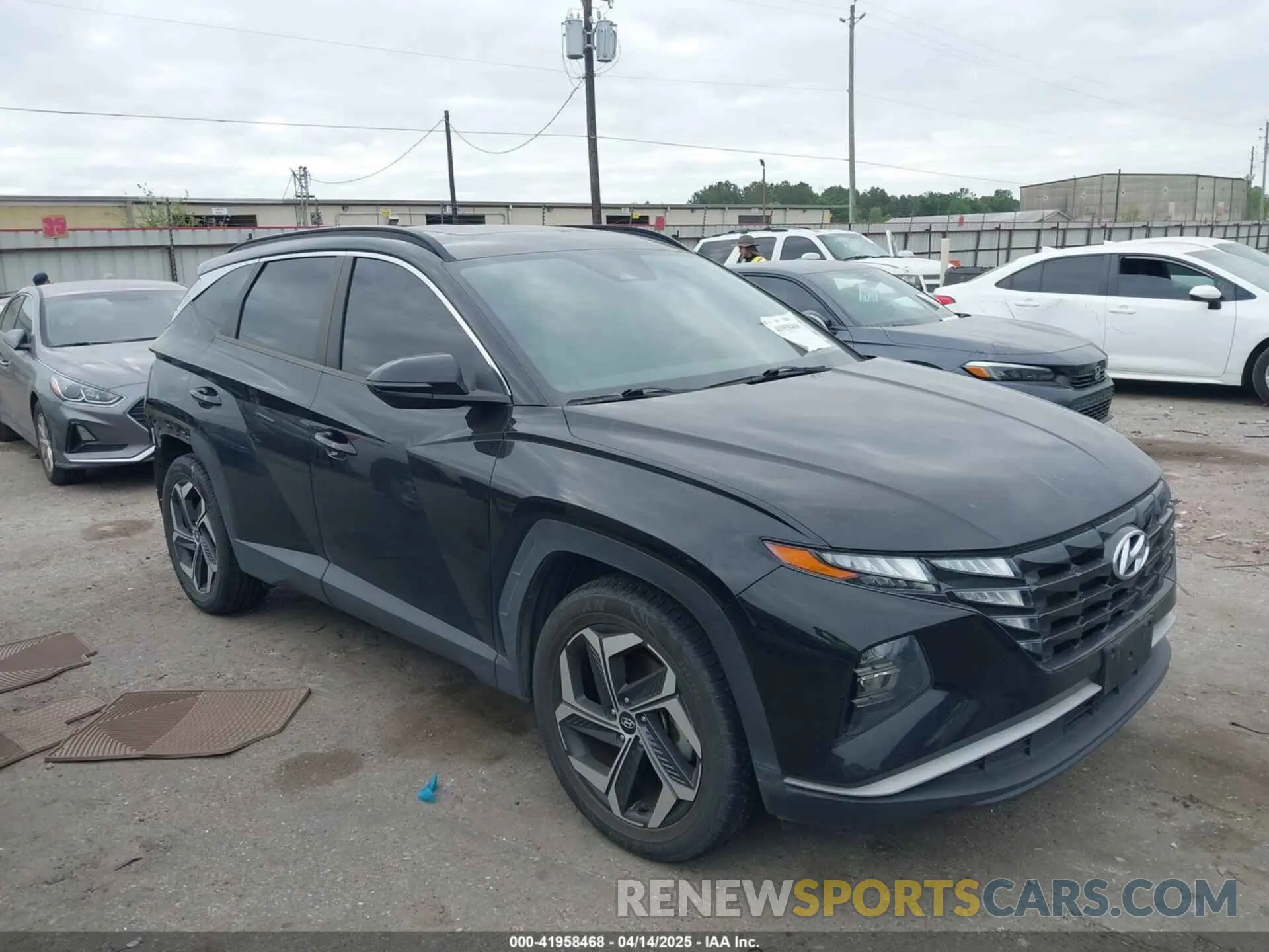 1 Photograph of a damaged car 5NMJF3AE9NH007275 HYUNDAI TUCSON 2022