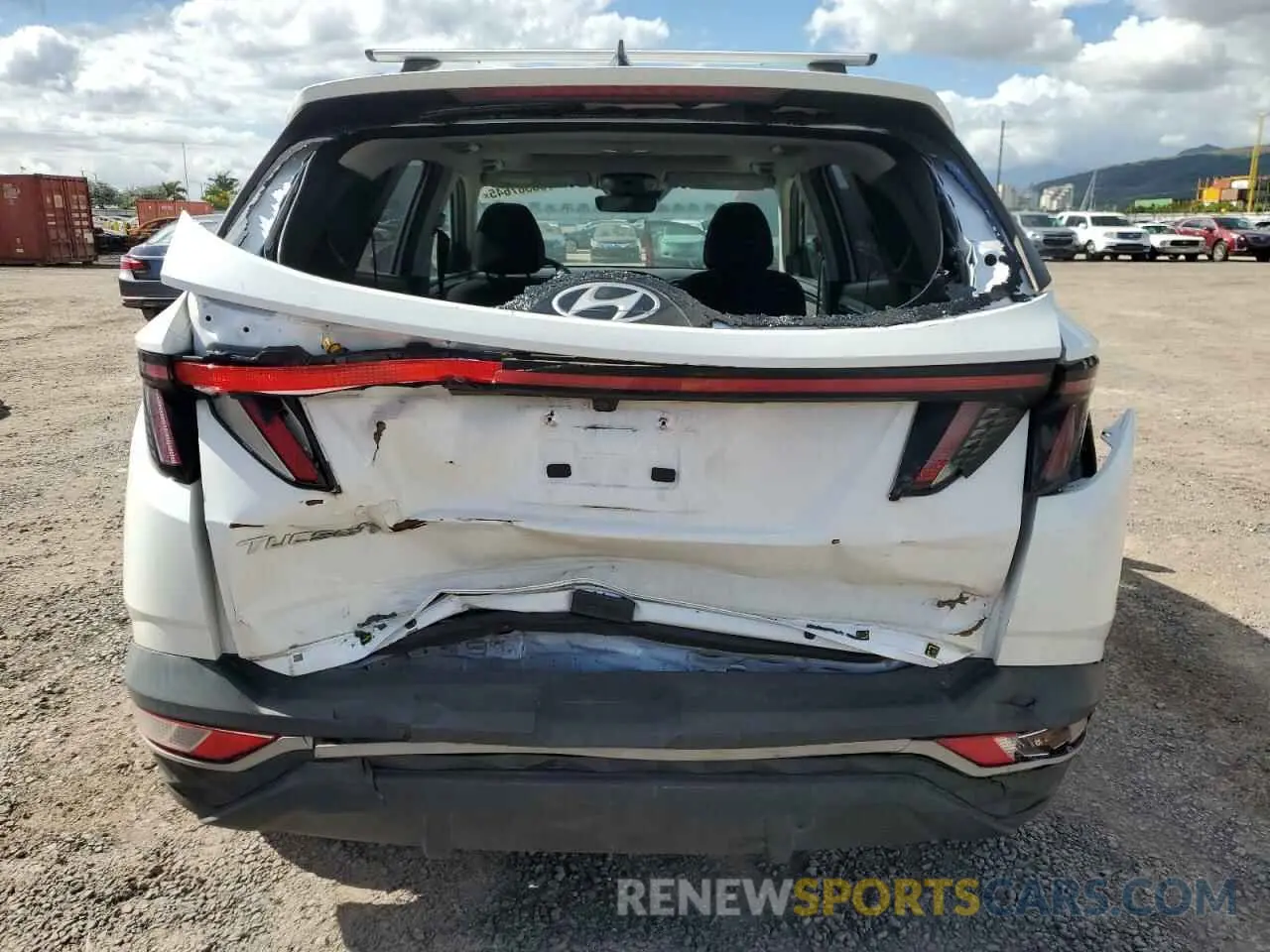 6 Photograph of a damaged car 5NMJF3AE9NH024352 HYUNDAI TUCSON 2022