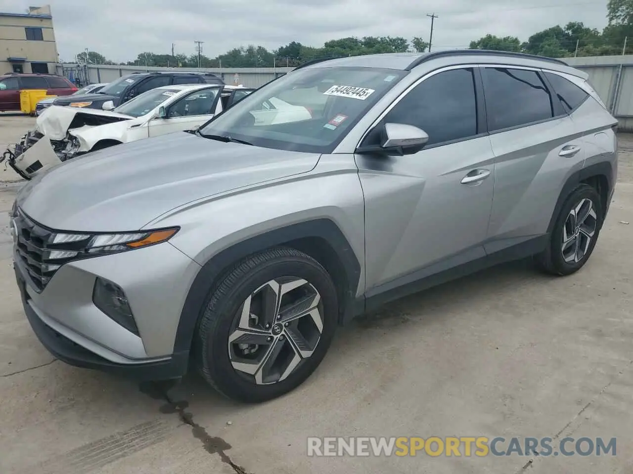 1 Photograph of a damaged car 5NMJF3AE9NH061420 HYUNDAI TUCSON 2022