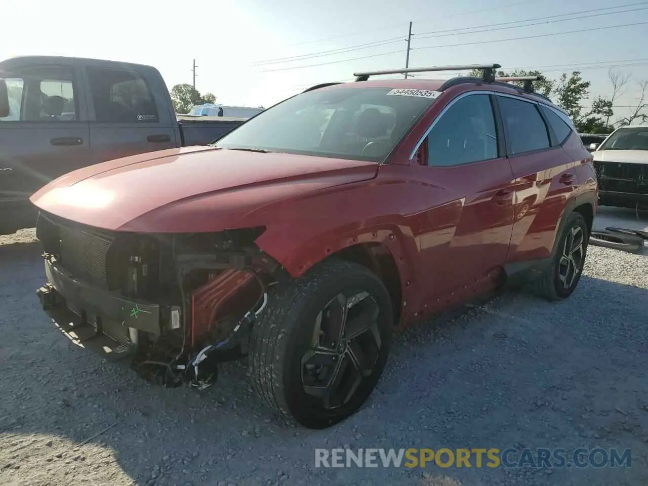 1 Photograph of a damaged car 5NMJF3AE9NH098435 HYUNDAI TUCSON 2022