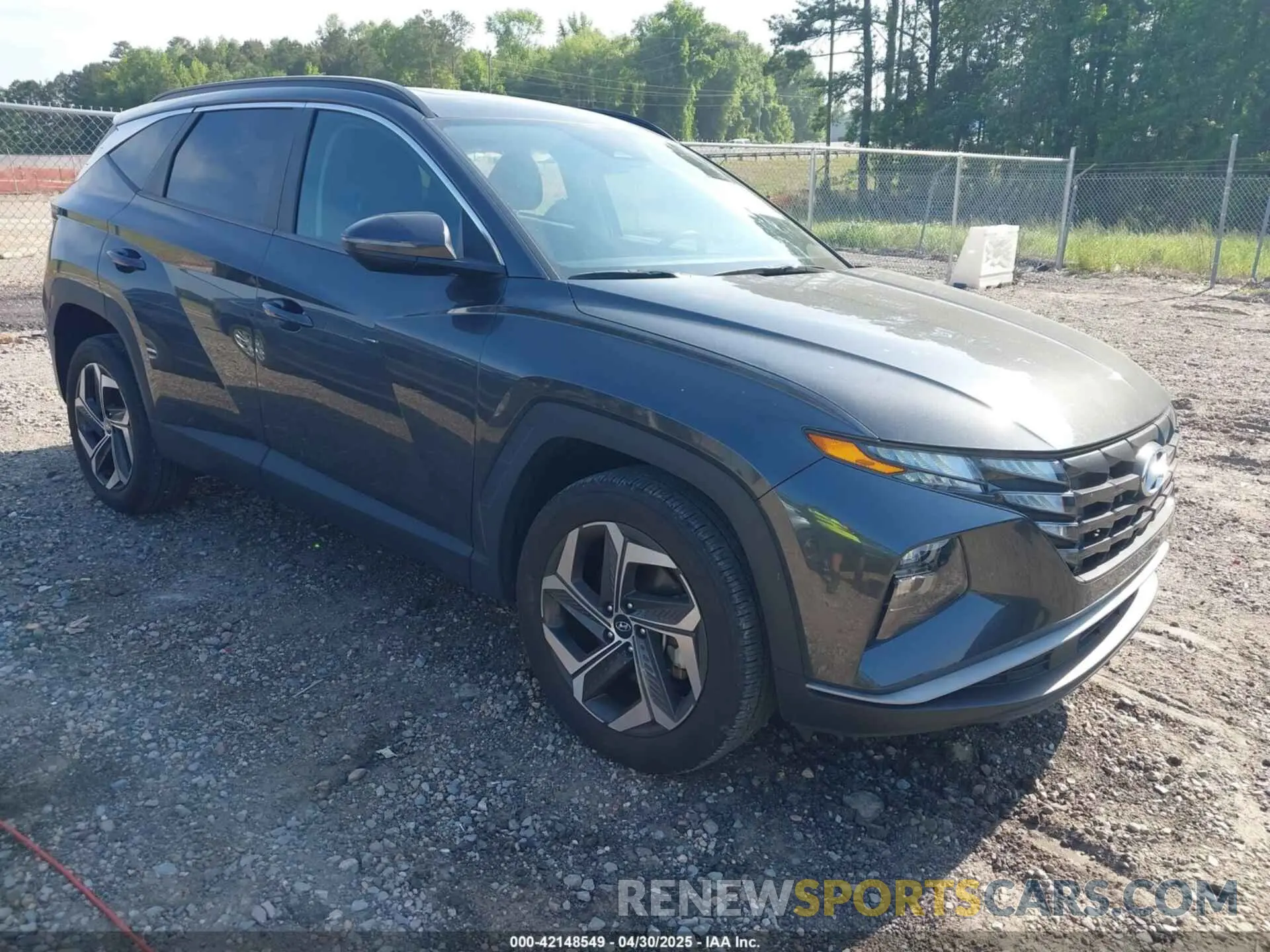 1 Photograph of a damaged car 5NMJF3AEXNH001548 HYUNDAI TUCSON 2022