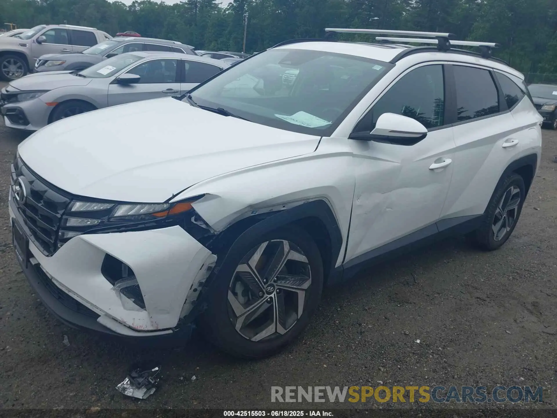 2 Photograph of a damaged car 5NMJFCAE0NH051066 HYUNDAI TUCSON 2022