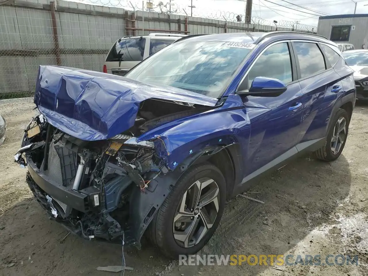1 Photograph of a damaged car 5NMJFCAE0NH101478 HYUNDAI TUCSON 2022
