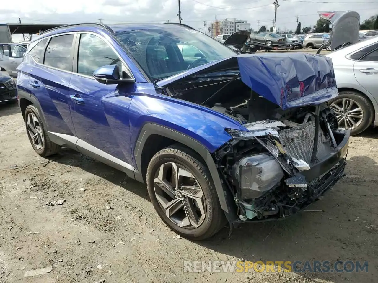 4 Photograph of a damaged car 5NMJFCAE0NH101478 HYUNDAI TUCSON 2022