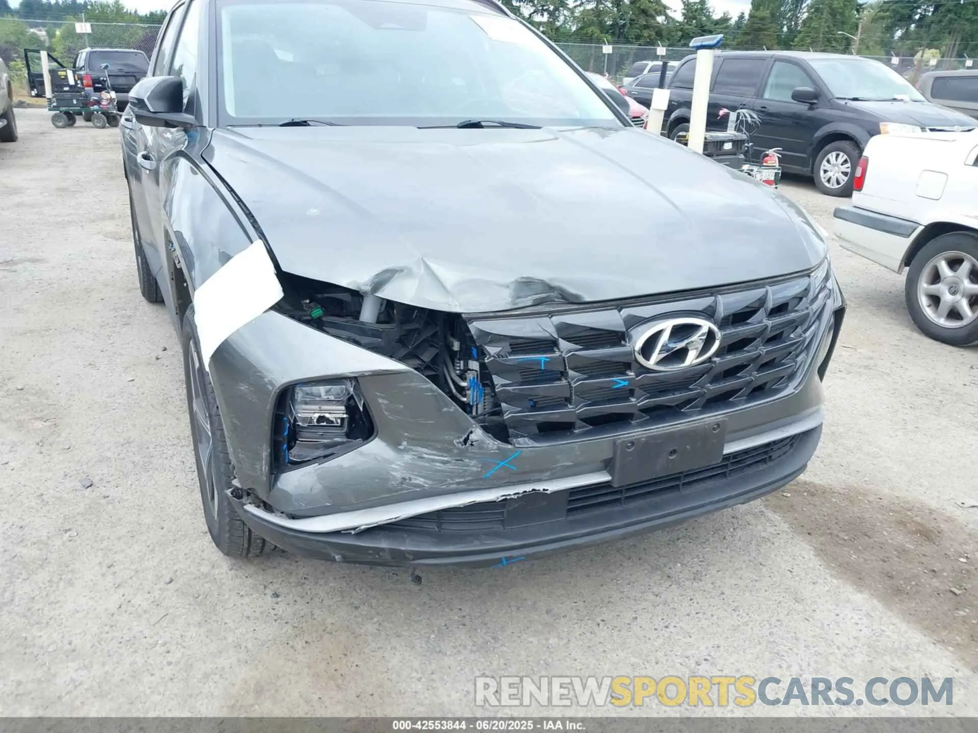 22 Photograph of a damaged car 5NMJFCAE3NH124480 HYUNDAI TUCSON 2022
