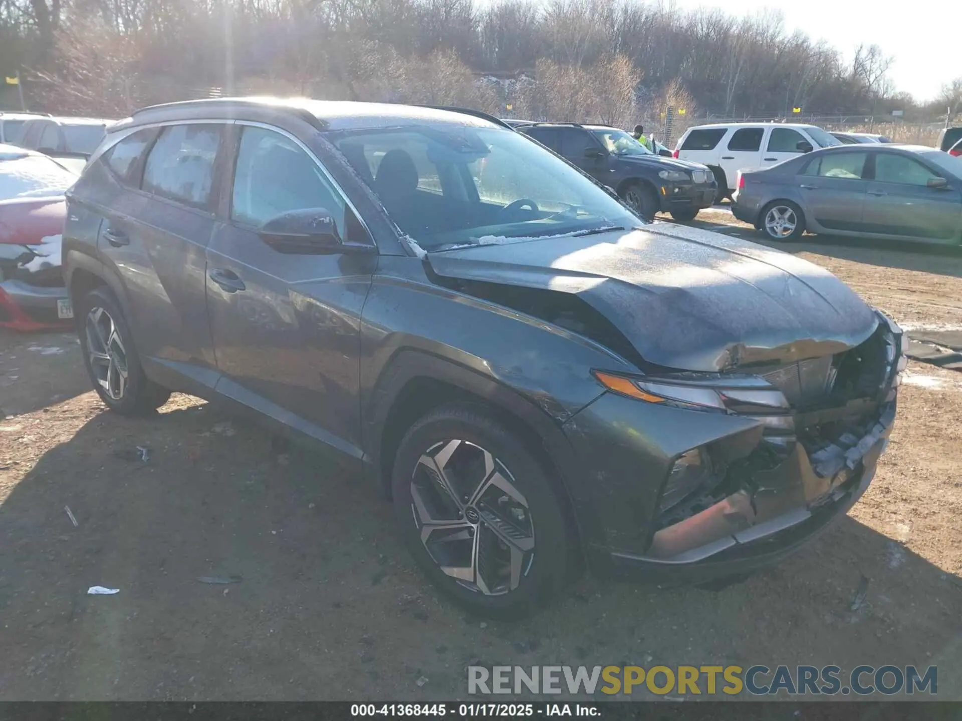 1 Photograph of a damaged car 5NMJFCAE3NH129338 HYUNDAI TUCSON 2022