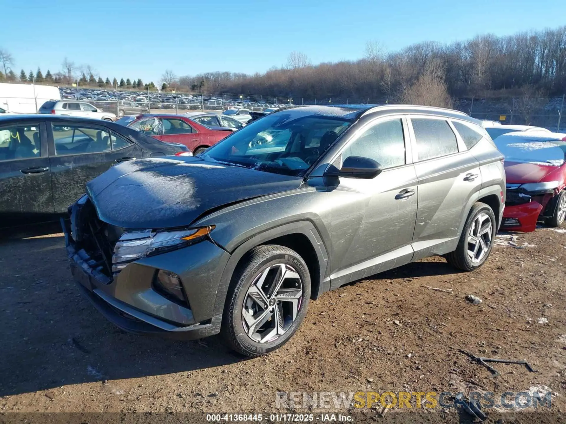 2 Photograph of a damaged car 5NMJFCAE3NH129338 HYUNDAI TUCSON 2022