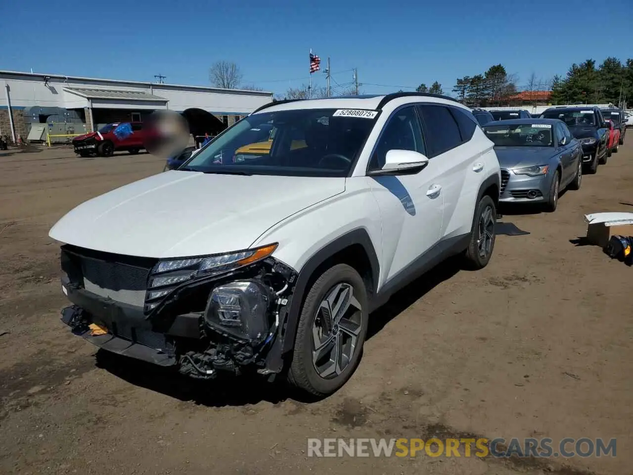 1 Photograph of a damaged car 5NMJFCAE5NH050480 HYUNDAI TUCSON 2022