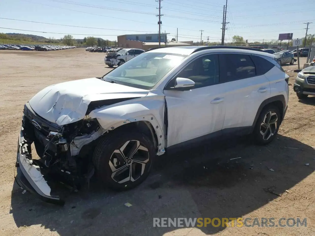 1 Photograph of a damaged car 5NMJFCAE5NH075301 HYUNDAI TUCSON 2022