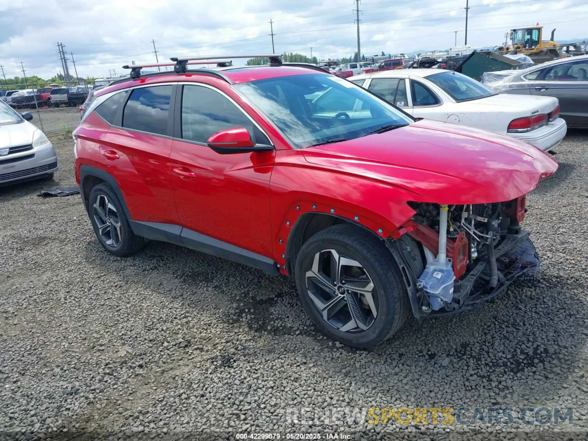 1 Photograph of a damaged car 5NMJFCAE5NH095662 HYUNDAI TUCSON 2022