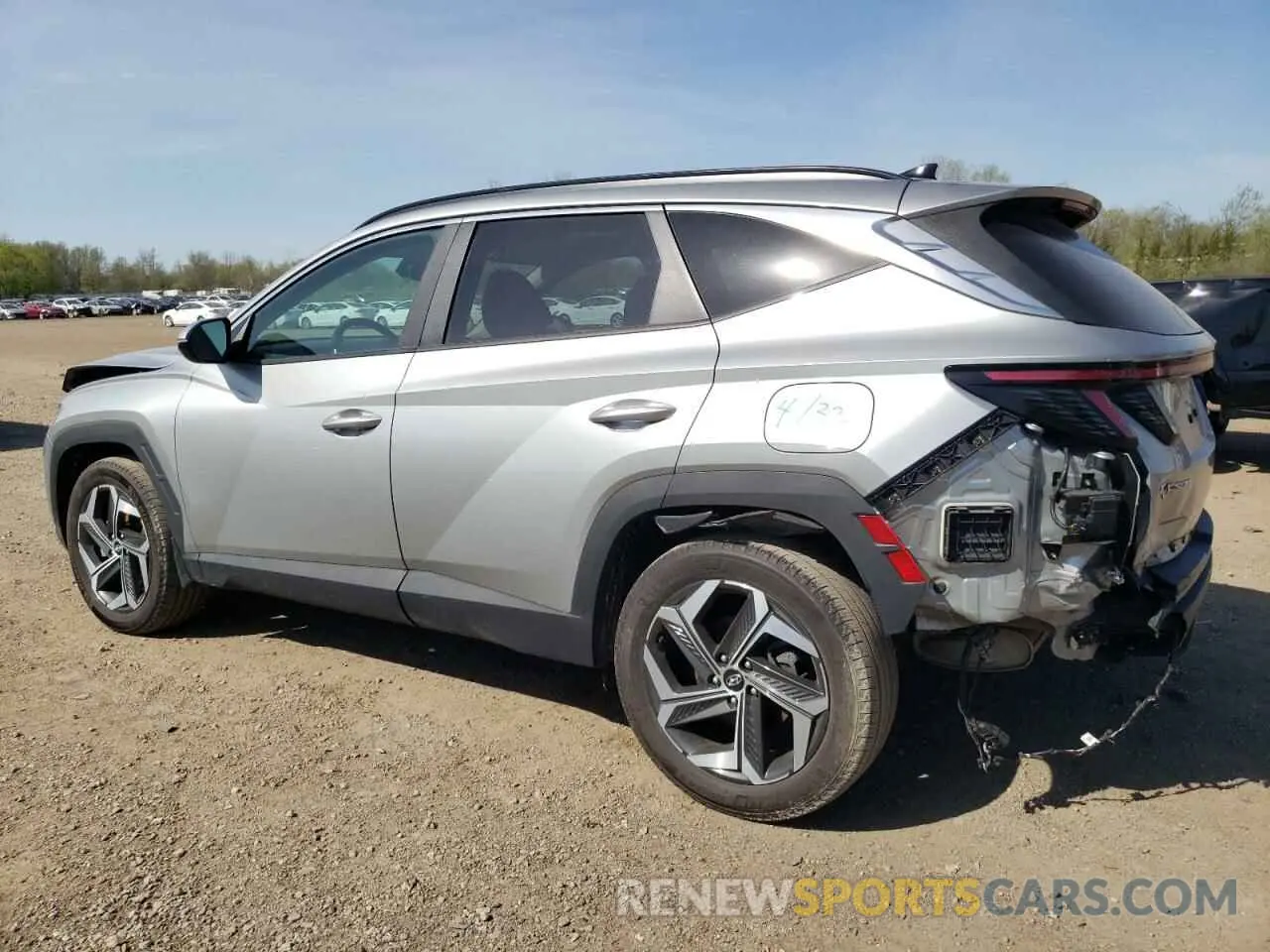 2 Photograph of a damaged car 5NMJFCAE5NH148604 HYUNDAI TUCSON 2022