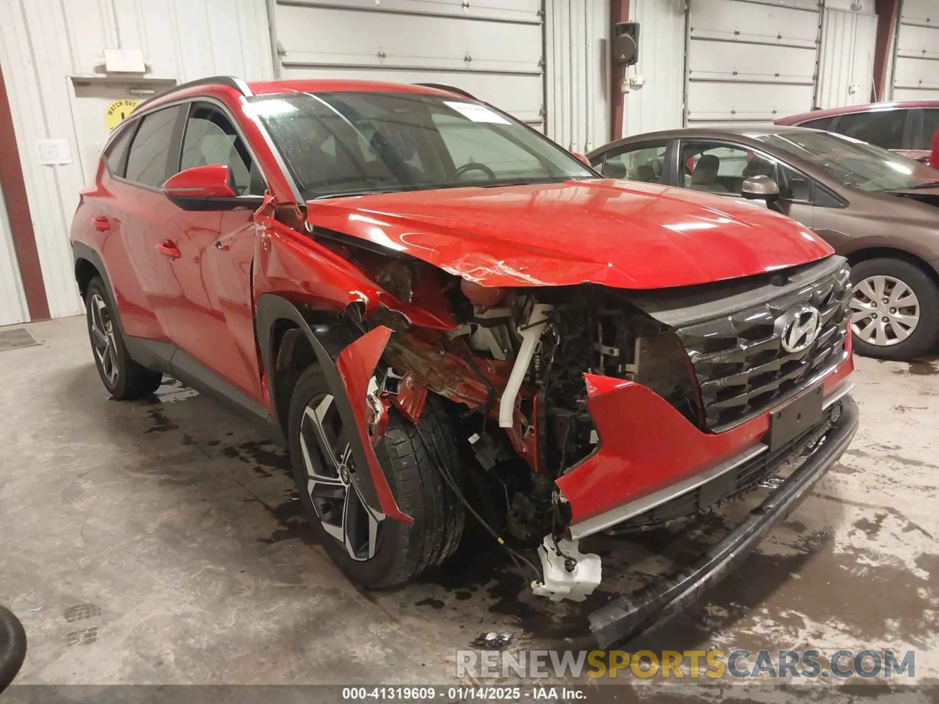 1 Photograph of a damaged car 5NMJFCAE6NH070298 HYUNDAI TUCSON 2022