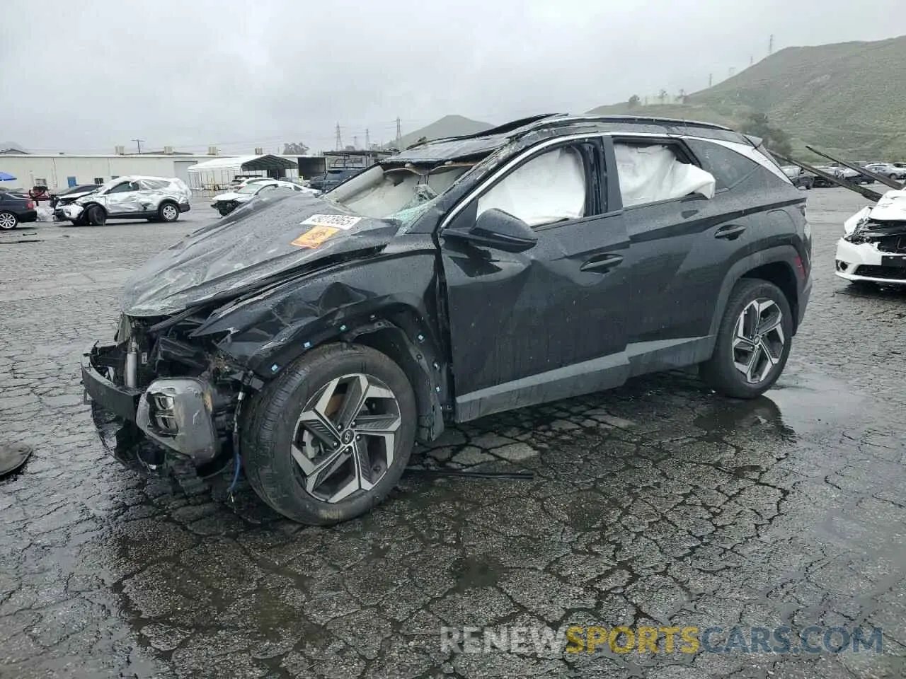 1 Photograph of a damaged car 5NMJFCAE7NH043191 HYUNDAI TUCSON 2022