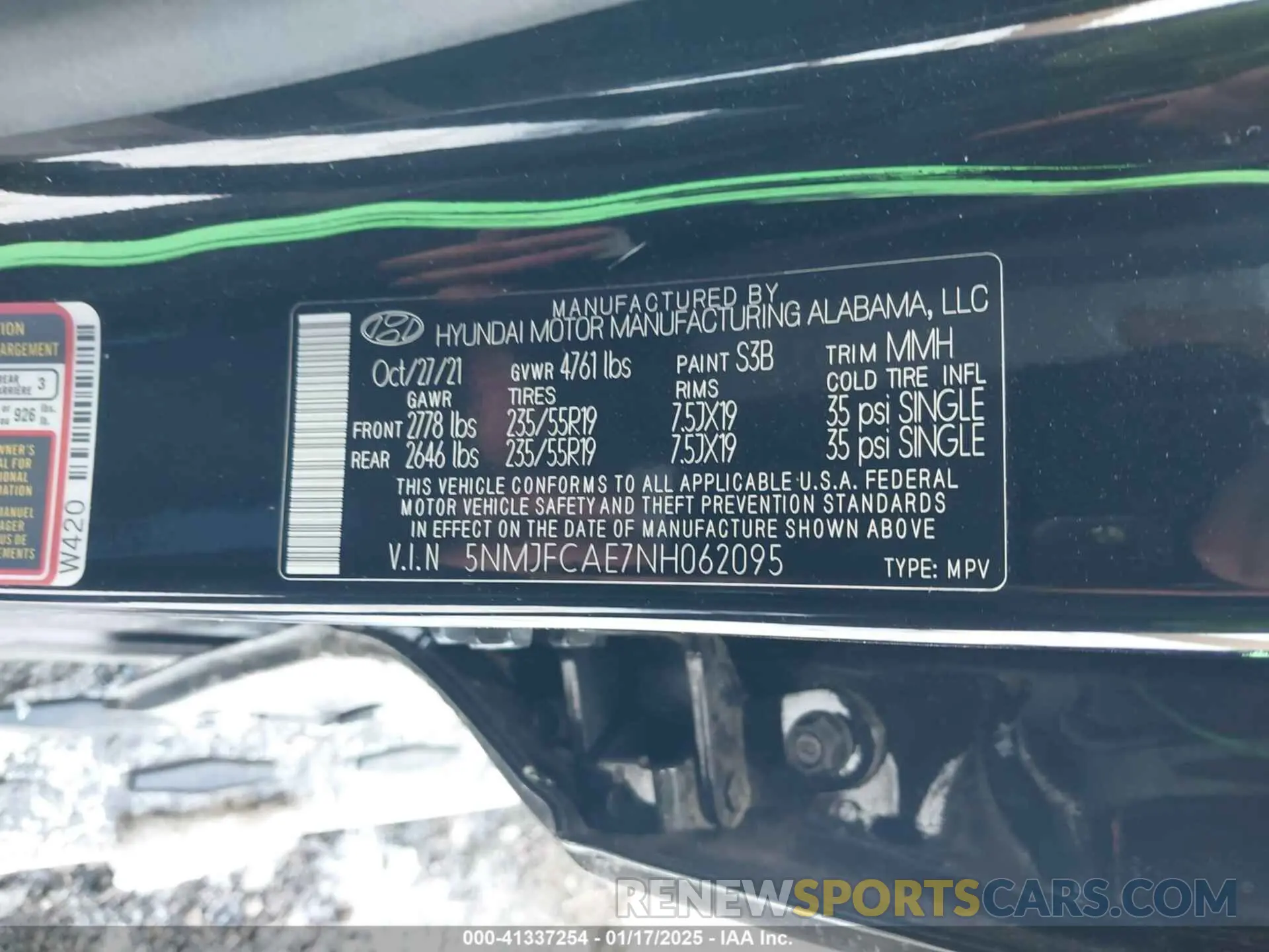 9 Photograph of a damaged car 5NMJFCAE7NH062095 HYUNDAI TUCSON 2022