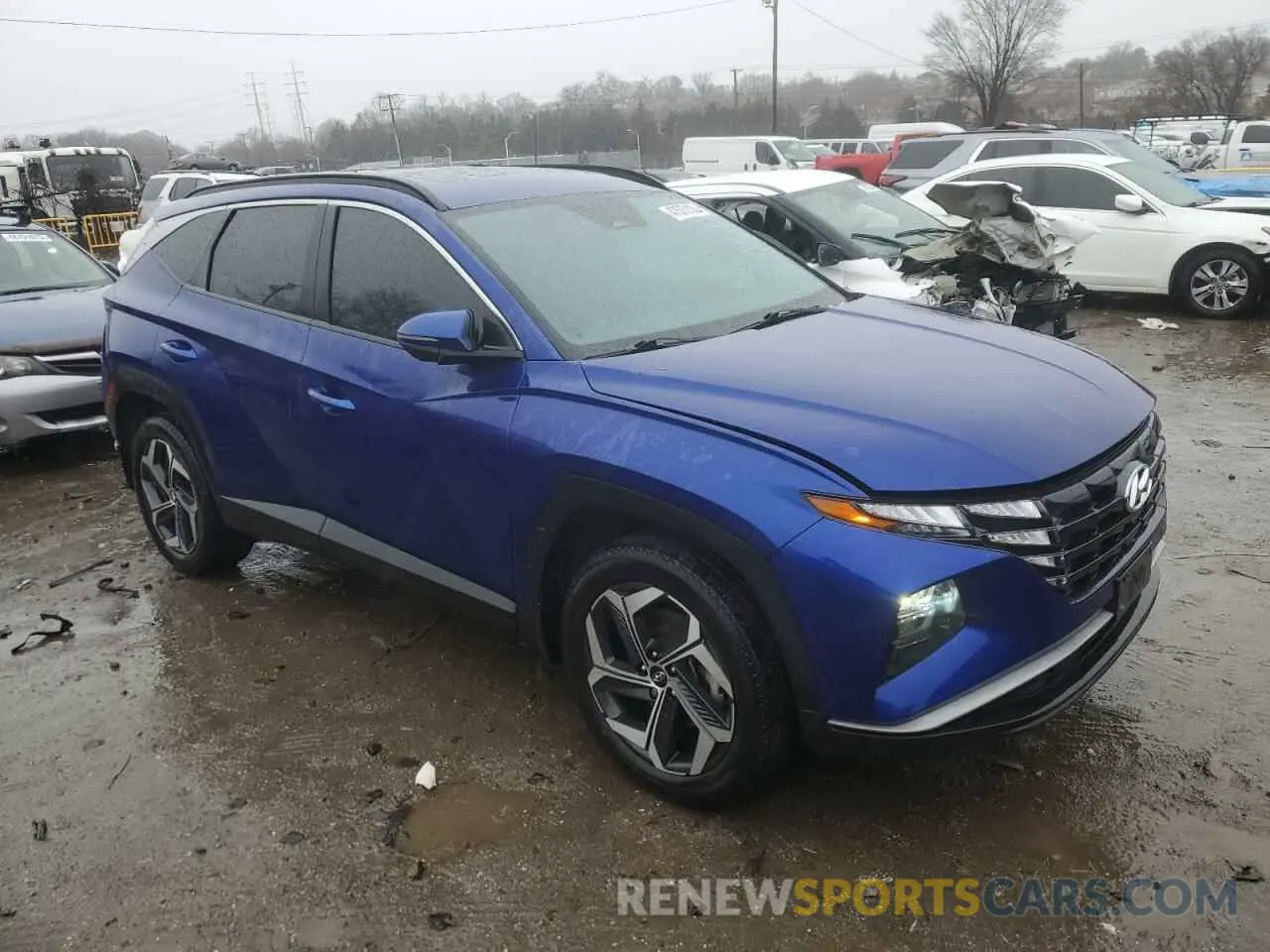 4 Photograph of a damaged car 5NMJFCAE8NH057407 HYUNDAI TUCSON 2022