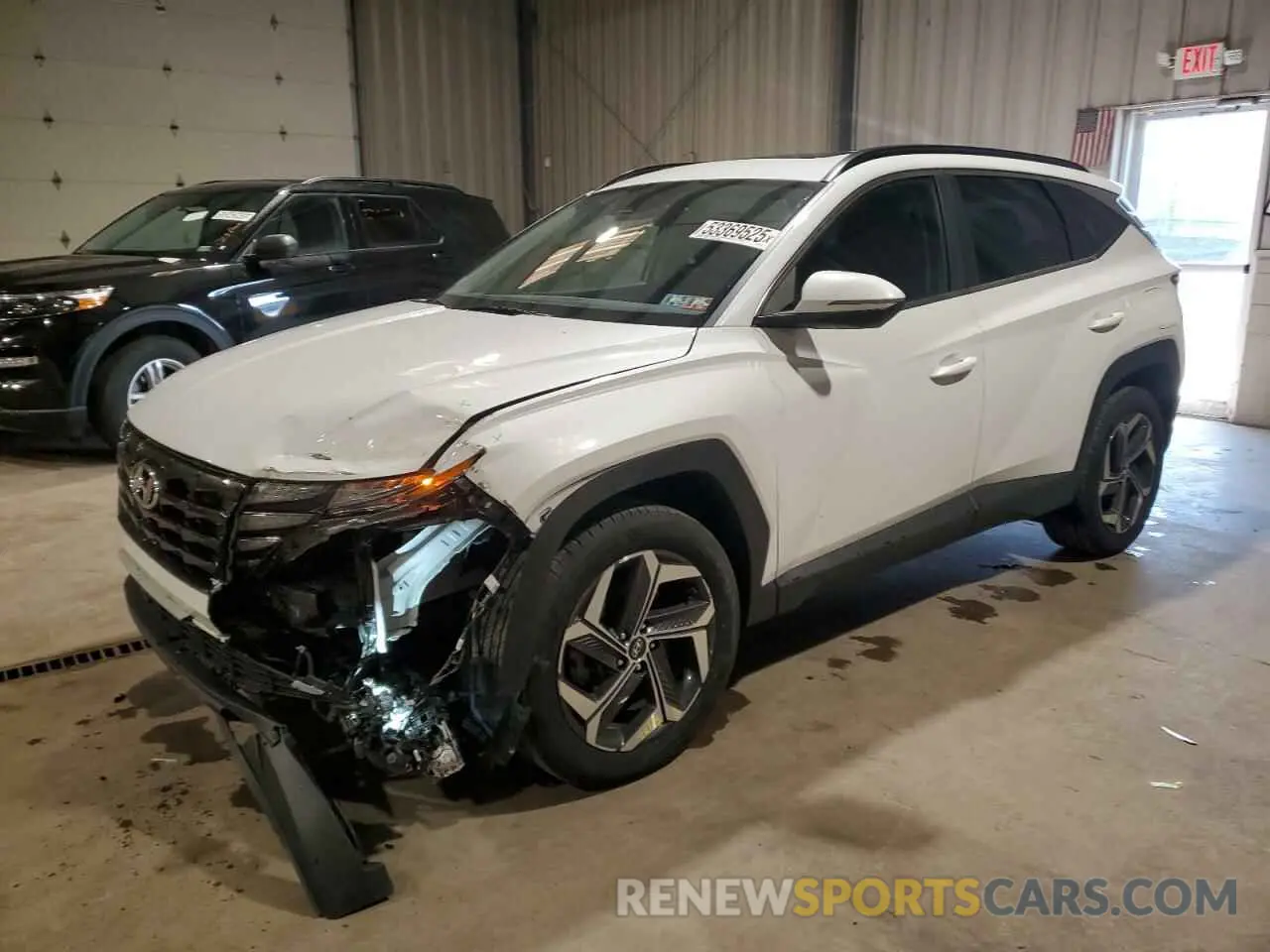 1 Photograph of a damaged car 5NMJFCAE9NH022455 HYUNDAI TUCSON 2022