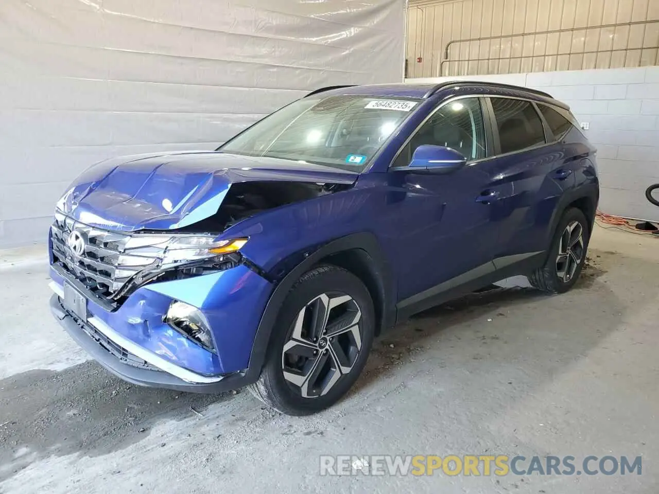 1 Photograph of a damaged car 5NMJFCAE9NH035867 HYUNDAI TUCSON 2022