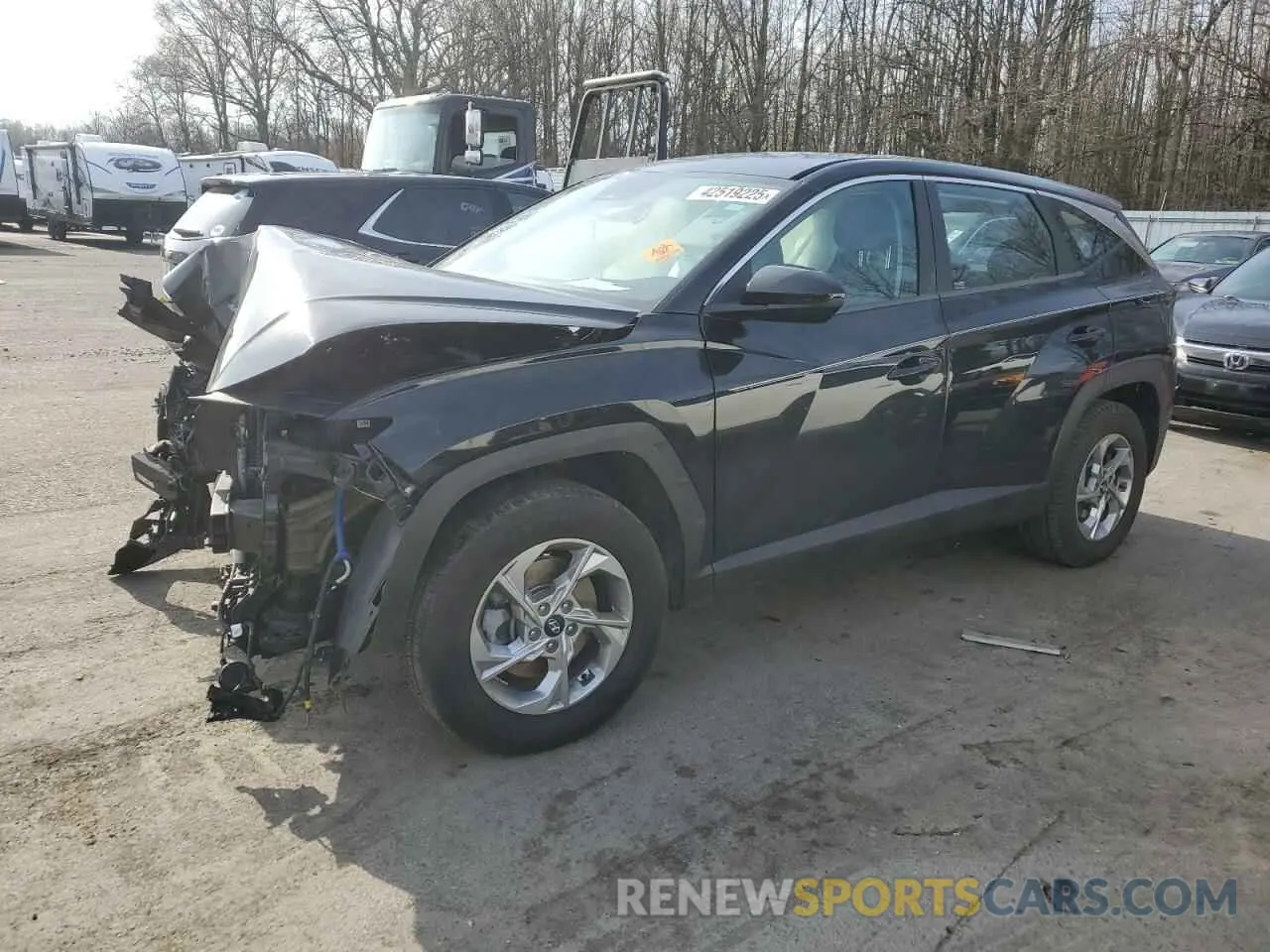 1 Photograph of a damaged car KM8JACAE9NU019879 HYUNDAI TUCSON 2022