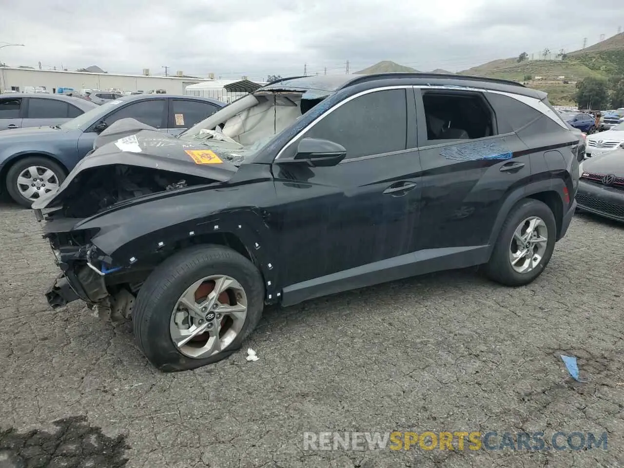 1 Photograph of a damaged car KM8JB3AE1NU021591 HYUNDAI TUCSON 2022