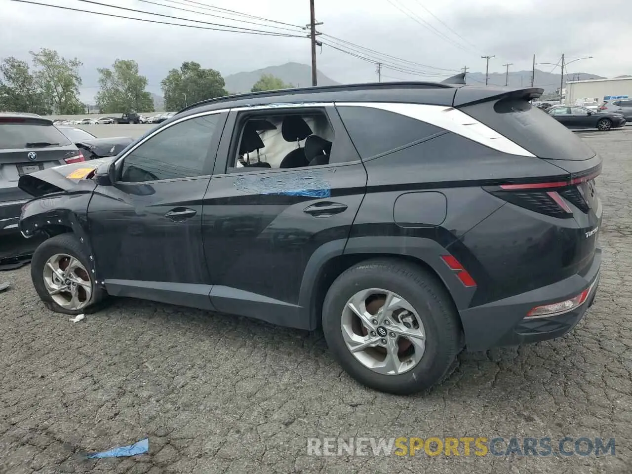 2 Photograph of a damaged car KM8JB3AE1NU021591 HYUNDAI TUCSON 2022