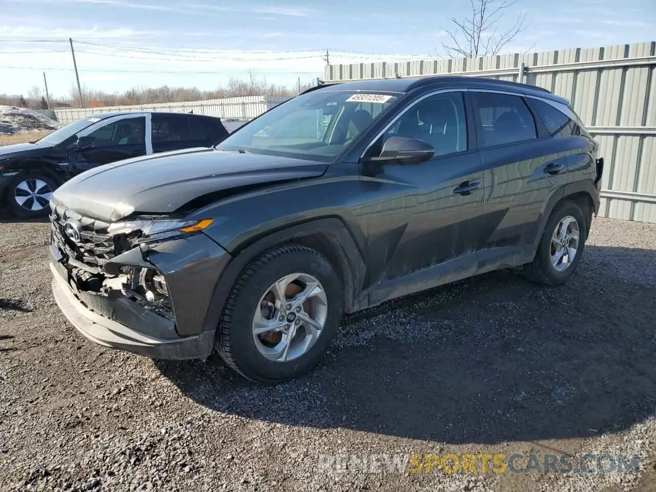 1 Photograph of a damaged car KM8JB3AE2NU058861 HYUNDAI TUCSON 2022