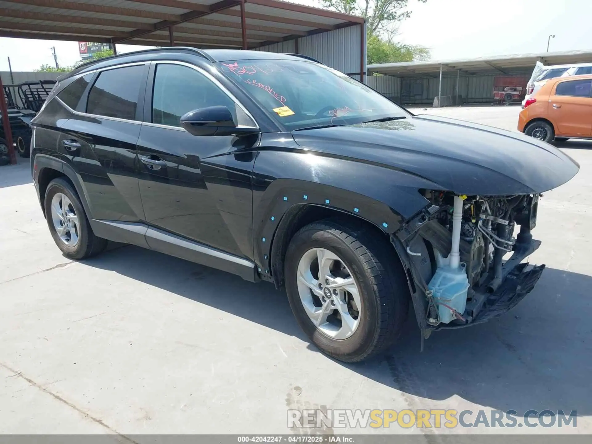 1 Photograph of a damaged car KM8JB3AEXNU091087 HYUNDAI TUCSON 2022