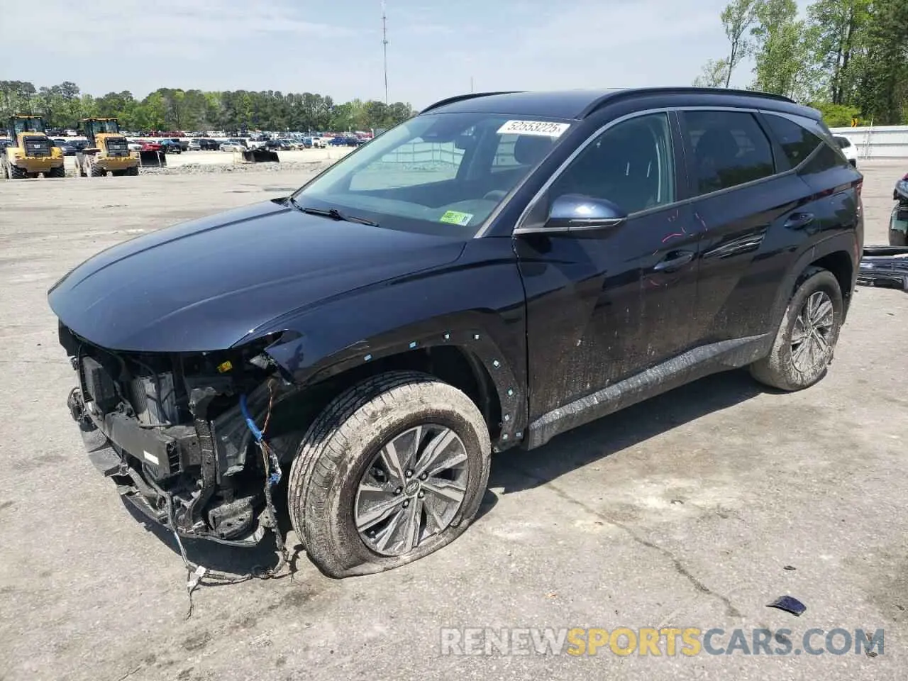 1 Photograph of a damaged car KM8JBCA14NU079076 HYUNDAI TUCSON 2022