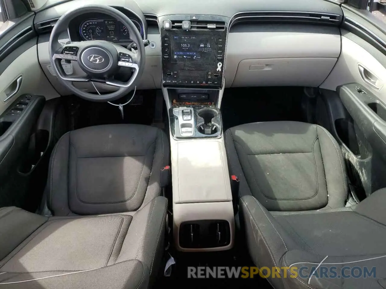 8 Photograph of a damaged car KM8JBCA16NU014939 HYUNDAI TUCSON 2022