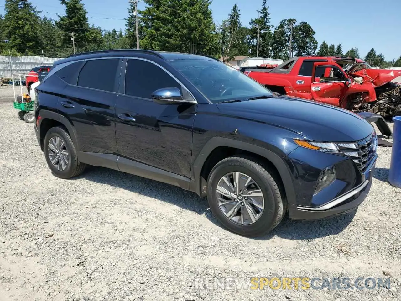 4 Photograph of a damaged car KM8JBCA18NU078836 HYUNDAI TUCSON 2022
