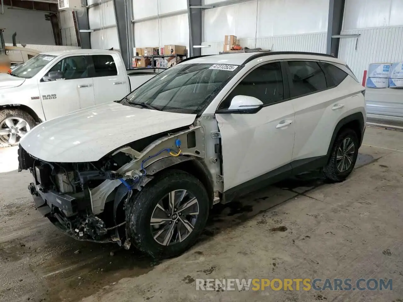 1 Photograph of a damaged car KM8JBCA19NU030438 HYUNDAI TUCSON 2022