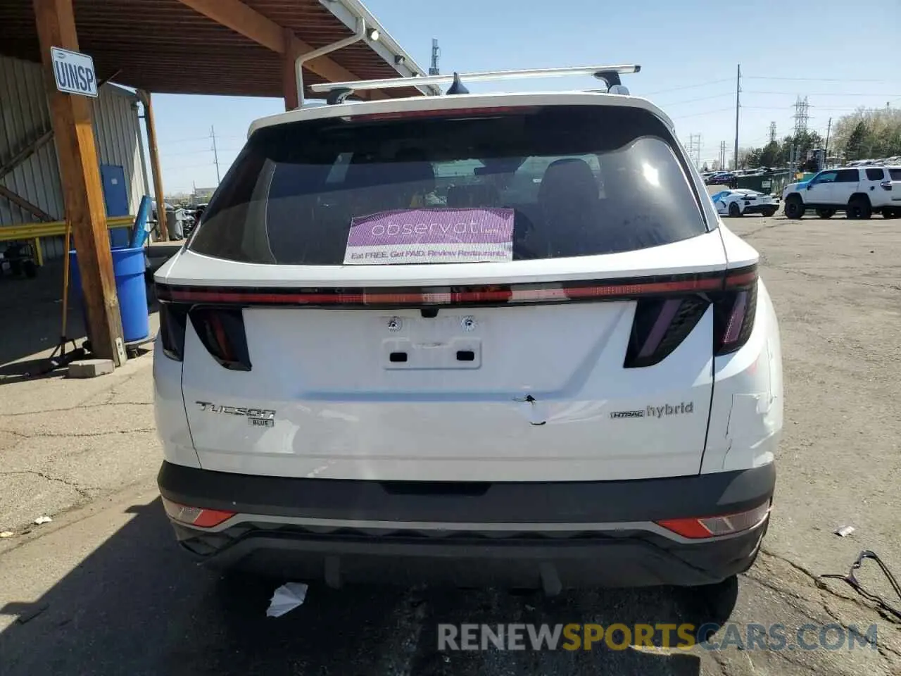 6 Photograph of a damaged car KM8JBCA19NU032500 HYUNDAI TUCSON 2022