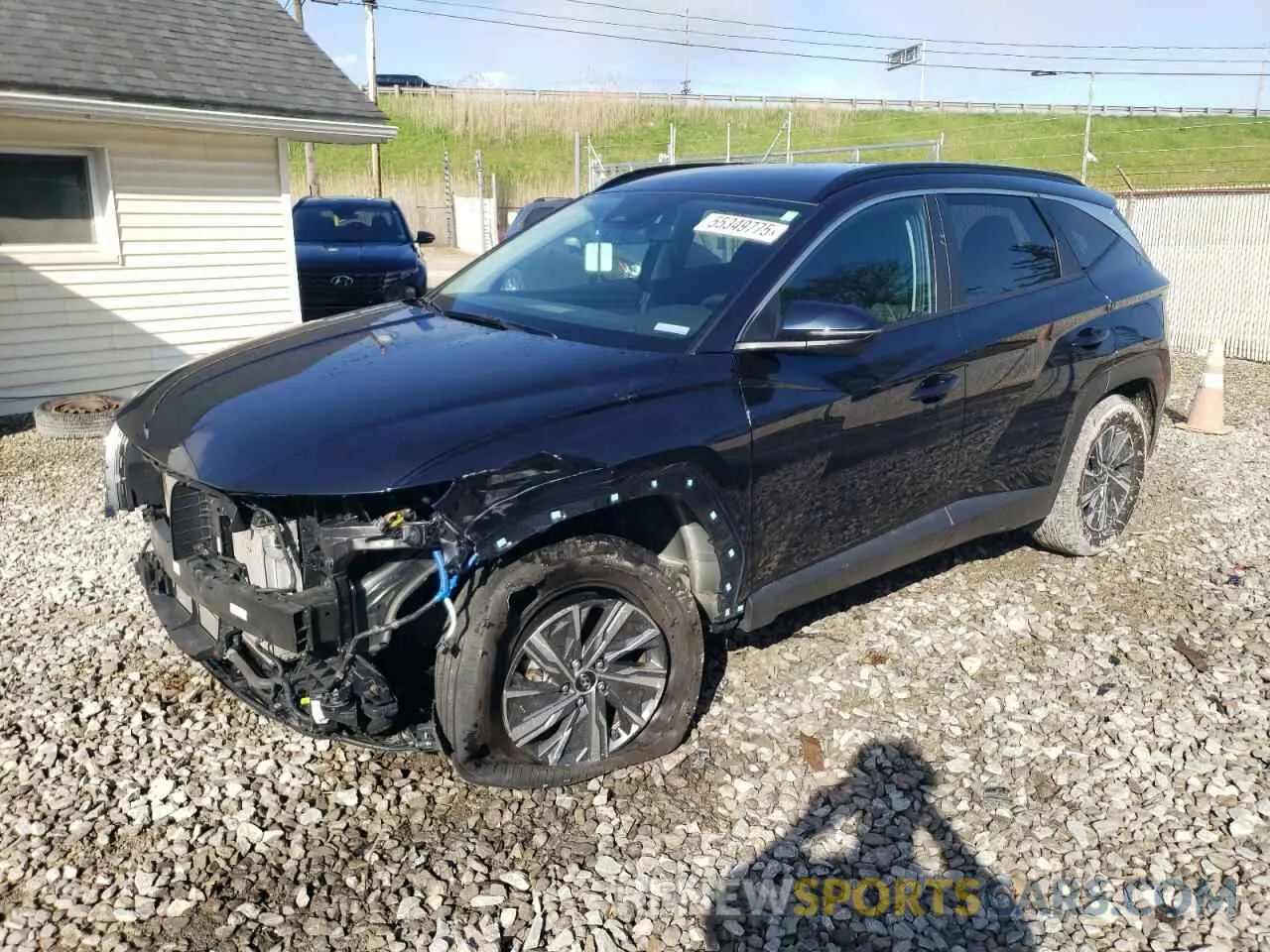 1 Photograph of a damaged car KM8JBCA19NU054464 HYUNDAI TUCSON 2022
