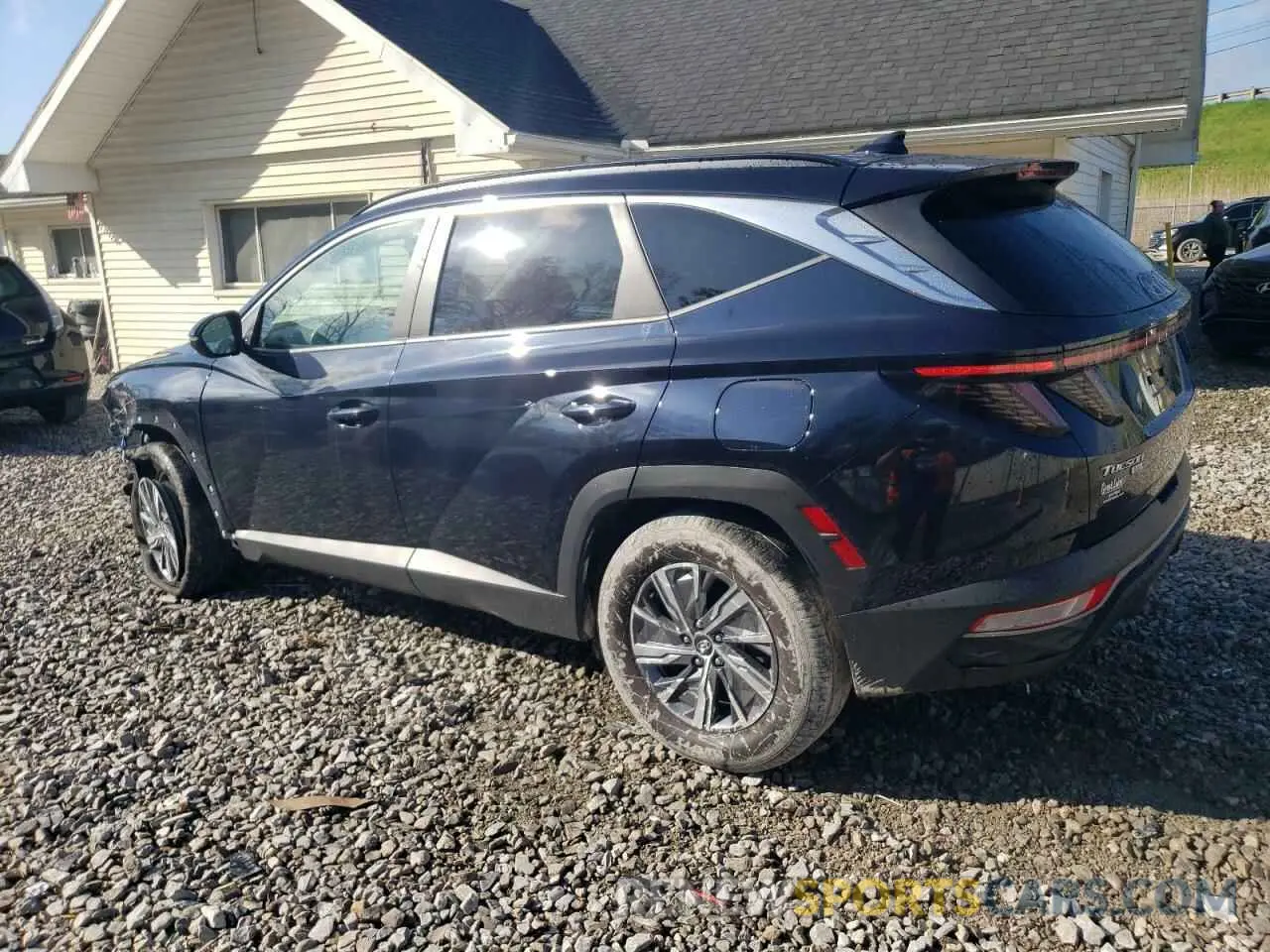 2 Photograph of a damaged car KM8JBCA19NU054464 HYUNDAI TUCSON 2022