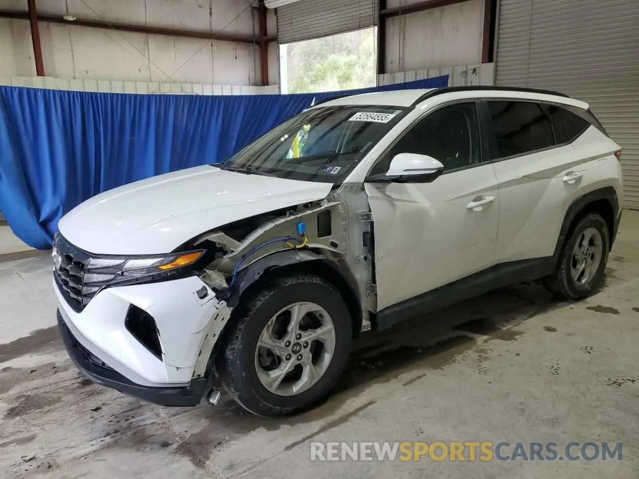 1 Photograph of a damaged car KM8JBCAE6NU066526 HYUNDAI TUCSON 2022