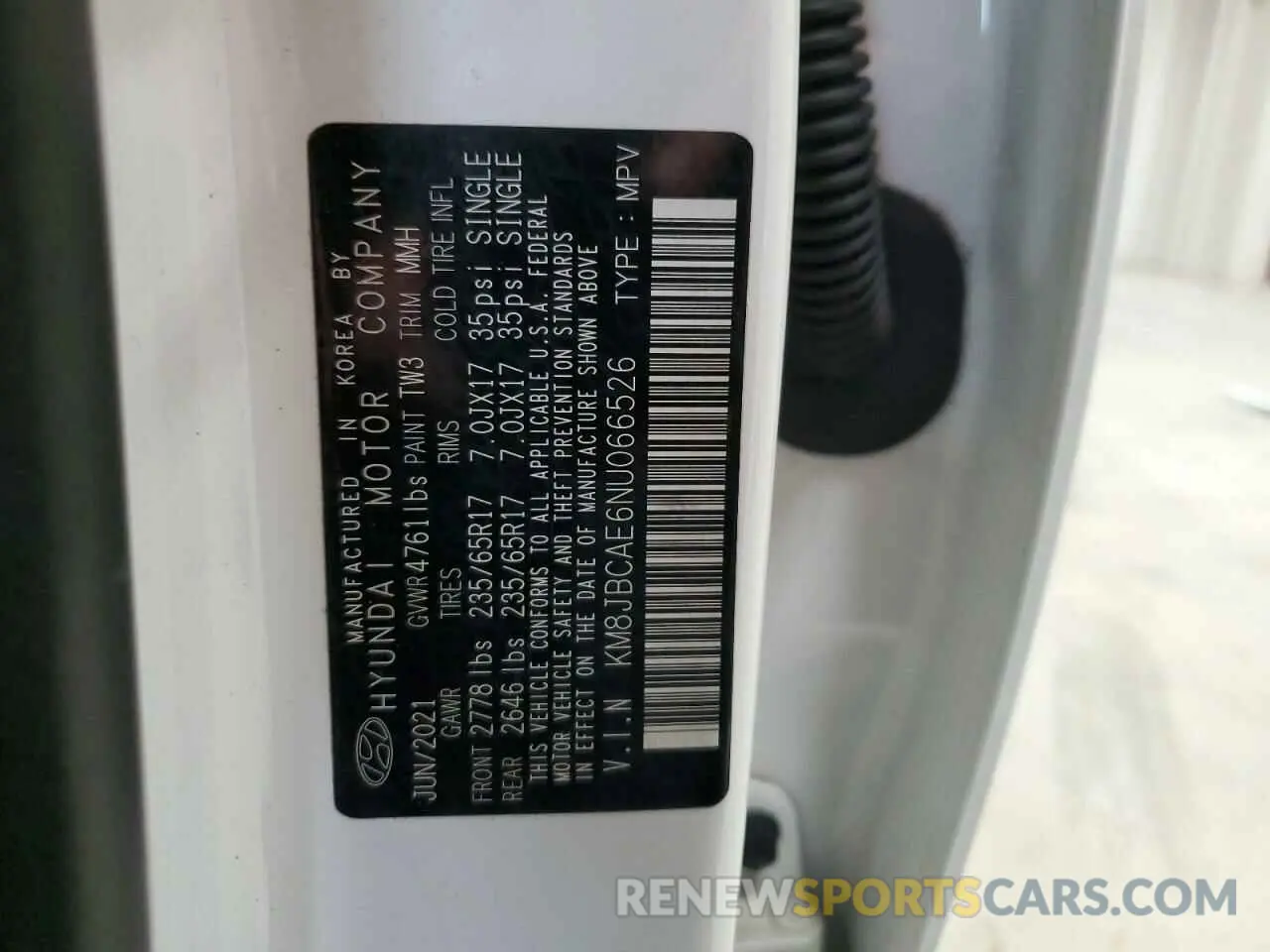 15 Photograph of a damaged car KM8JBCAE6NU066526 HYUNDAI TUCSON 2022
