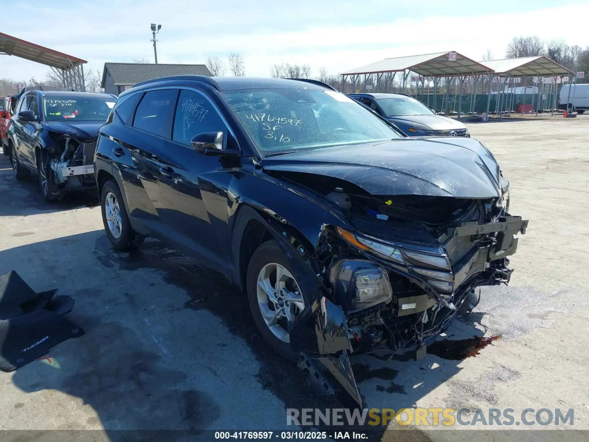 1 Photograph of a damaged car KM8JBCAE7NU065076 HYUNDAI TUCSON 2022