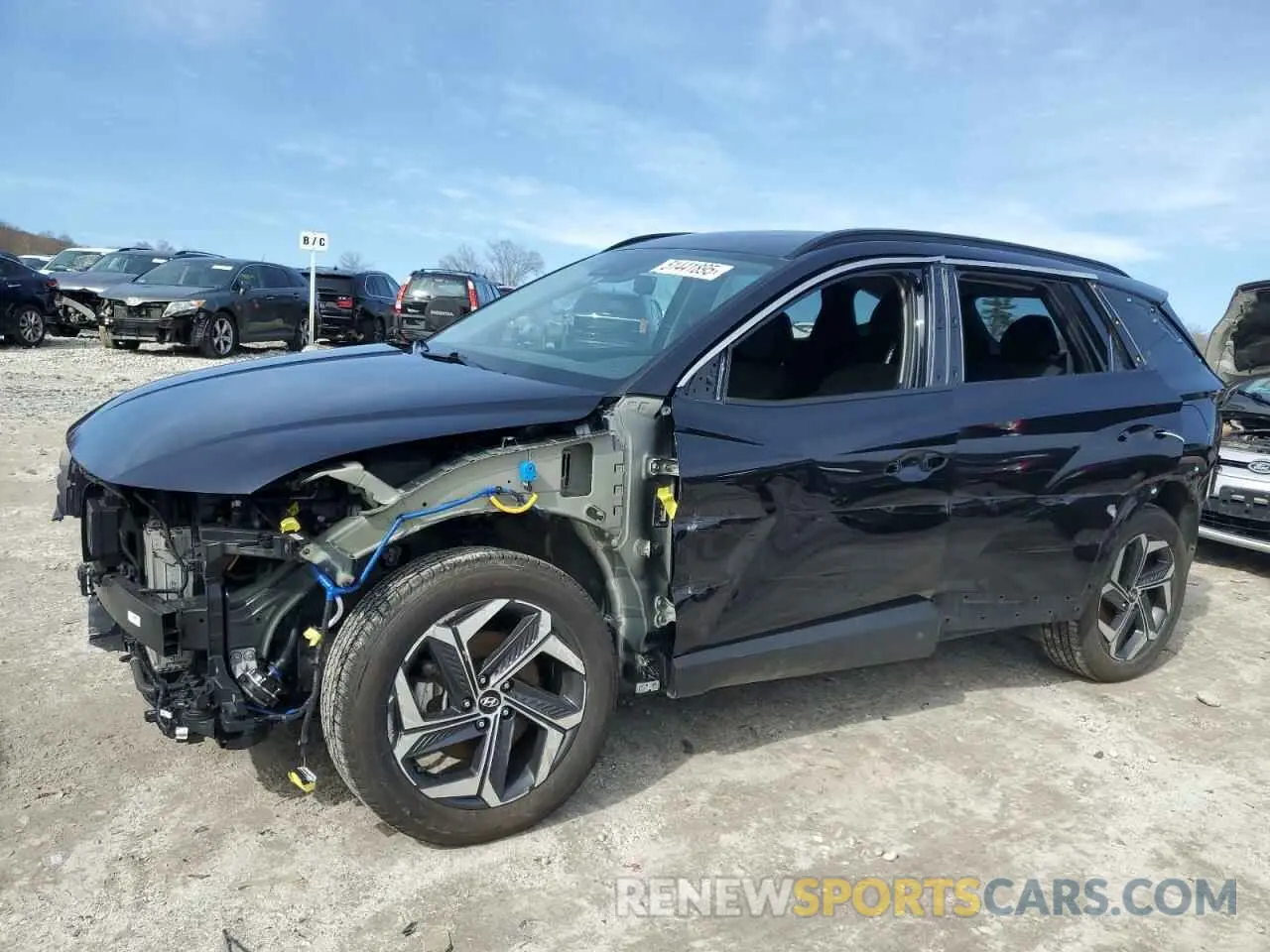 1 Photograph of a damaged car KM8JBDA2XNU056478 HYUNDAI TUCSON 2022