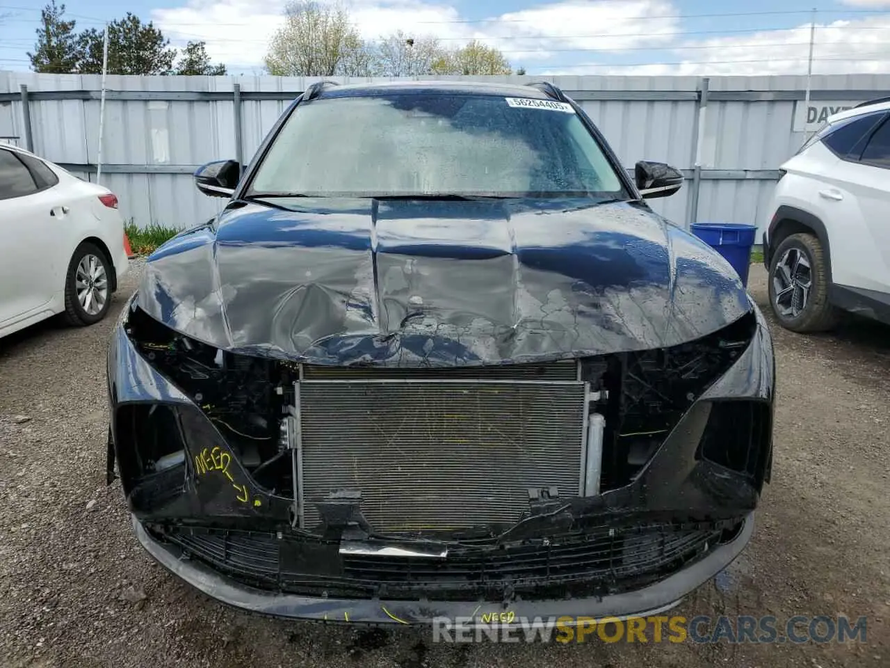 5 Photograph of a damaged car KM8JCCAE4NU039256 HYUNDAI TUCSON 2022
