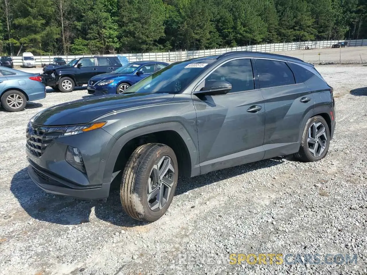 1 Photograph of a damaged car KM8JECA10NU031470 HYUNDAI TUCSON 2022