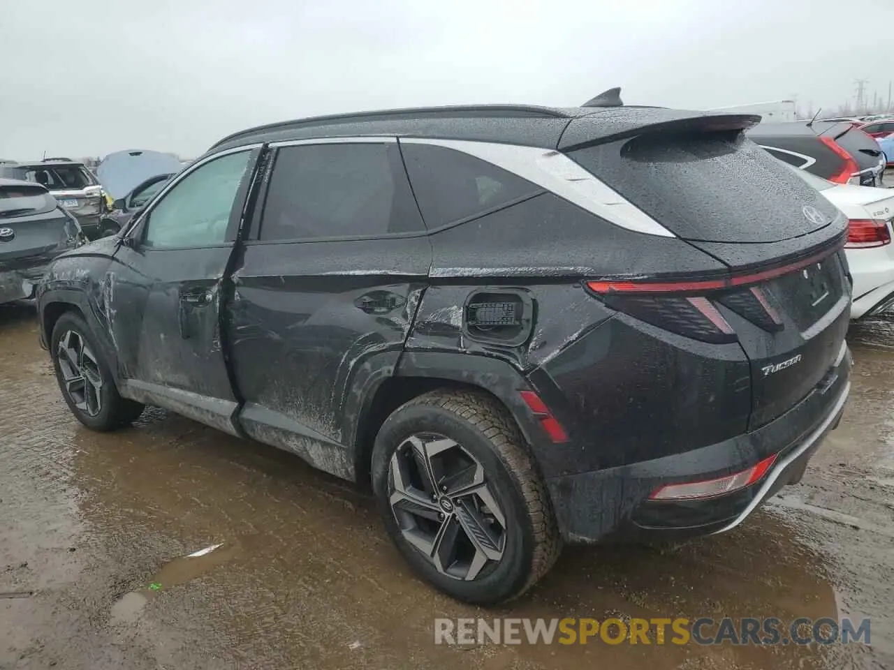 2 Photograph of a damaged car KM8JECA10NU047815 HYUNDAI TUCSON 2022
