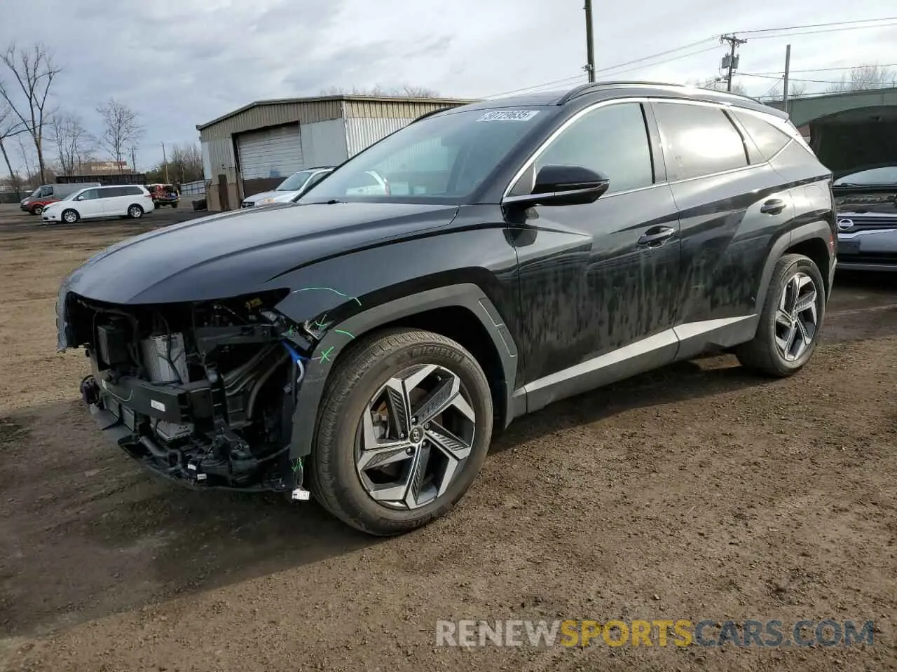 1 Photograph of a damaged car KM8JECA11NU083786 HYUNDAI TUCSON 2022