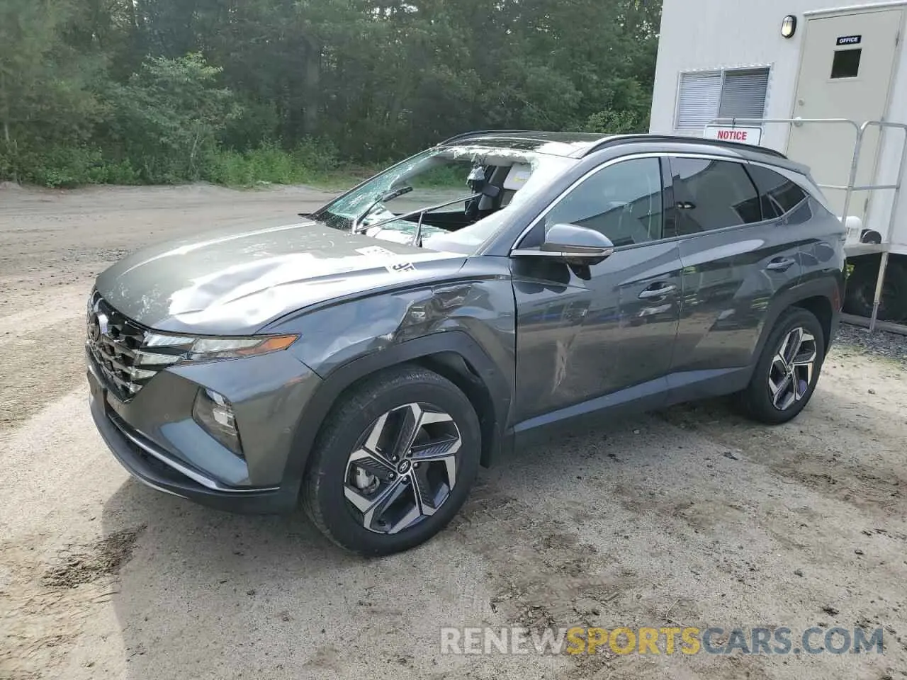 1 Photograph of a damaged car KM8JECA12NU047556 HYUNDAI TUCSON 2022