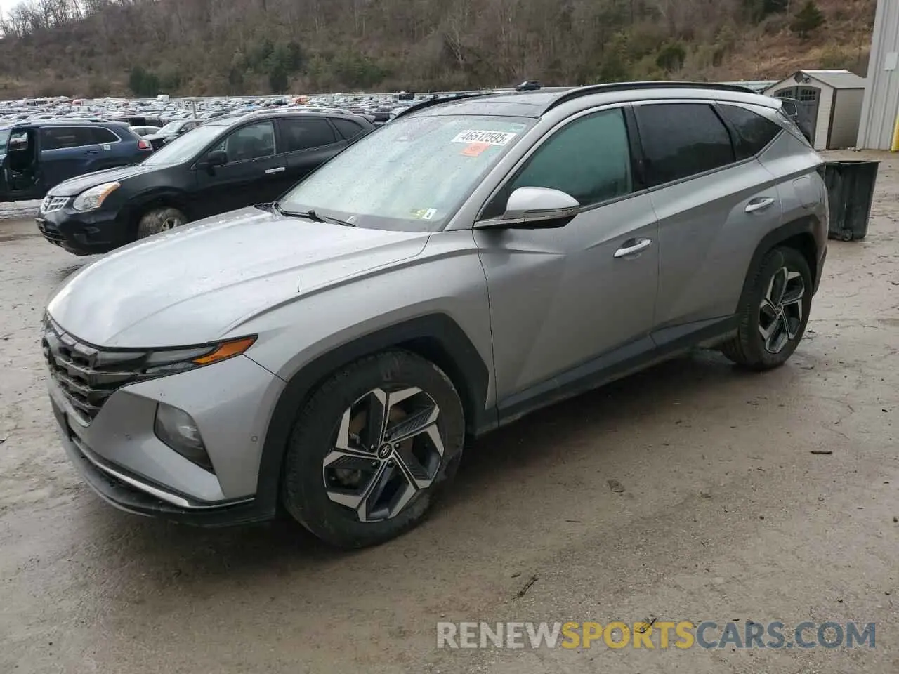 1 Photograph of a damaged car KM8JECA13NU018907 HYUNDAI TUCSON 2022