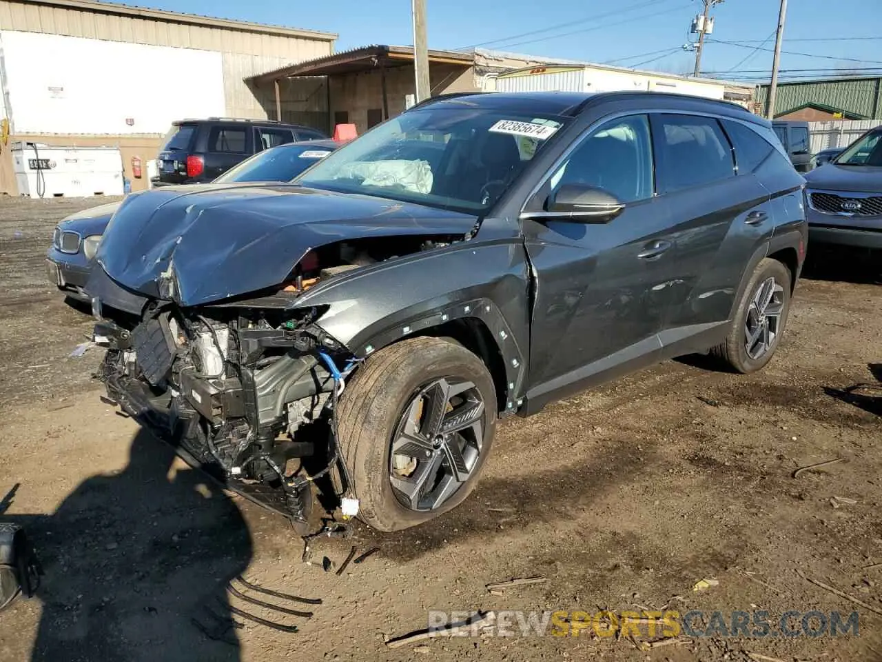 1 Photograph of a damaged car KM8JECA16NU067020 HYUNDAI TUCSON 2022