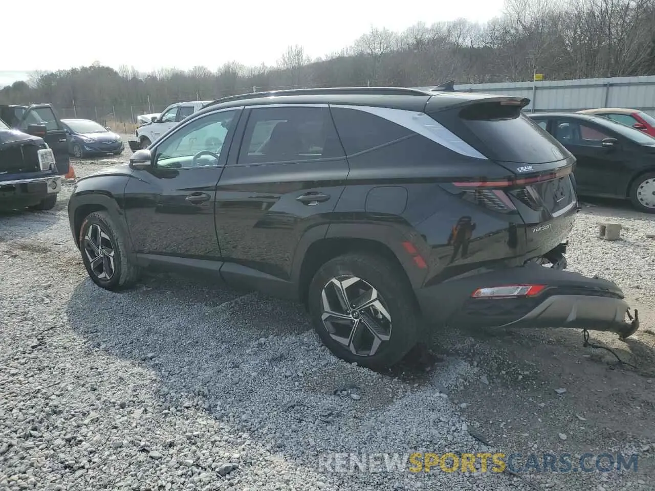 2 Photograph of a damaged car KM8JECA16NU074906 HYUNDAI TUCSON 2022